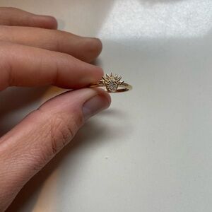 PANDORA Gold Sunburst Ring